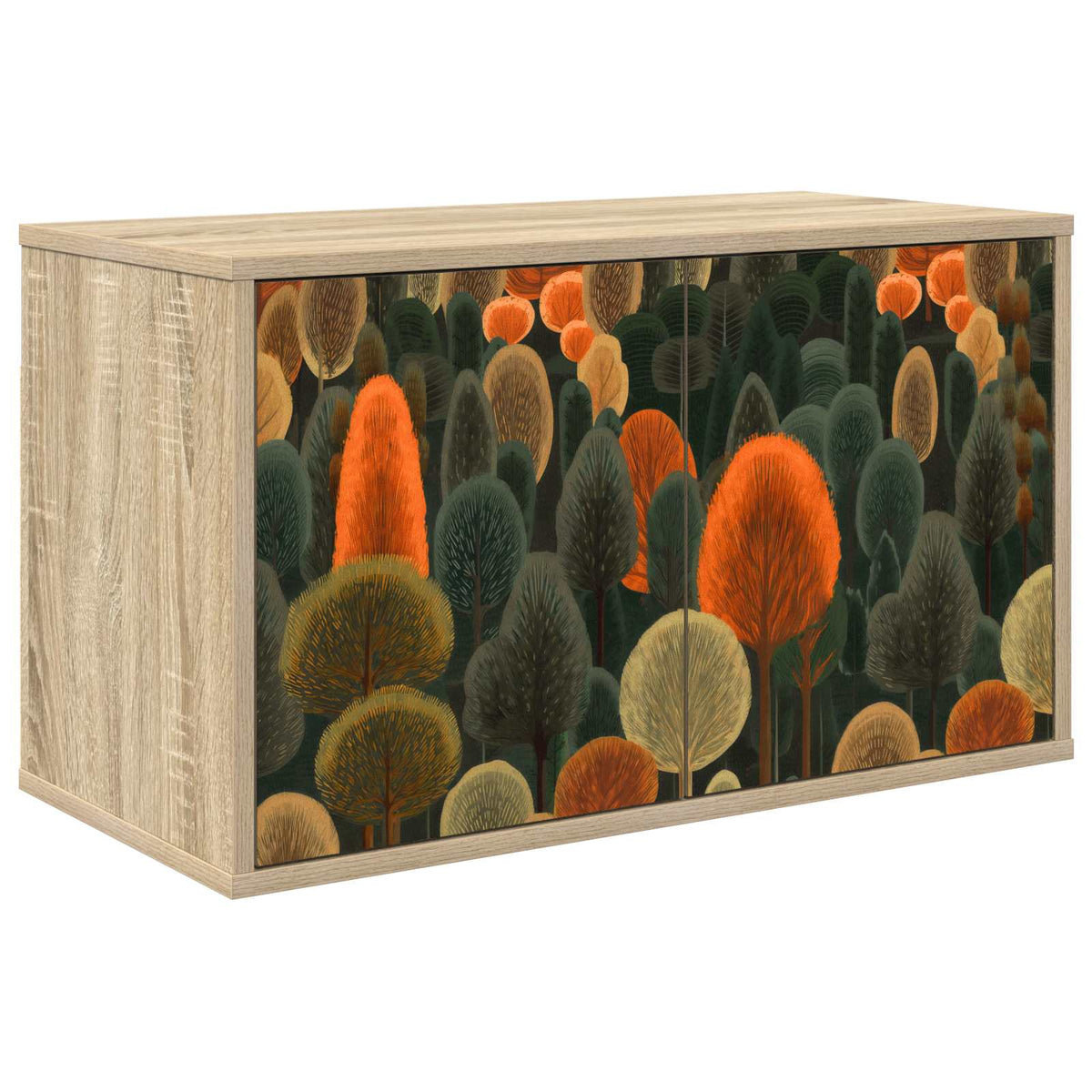 Wandgemonteerd tv-meubel ZAANDAM 69 x 33 x 40 cm Sonoma Eiken is nu te koop bij PeponiXL, paradijselijk wonen!