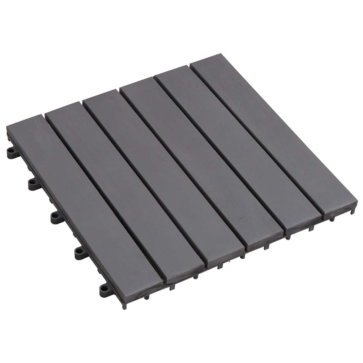 Terras Tegel 20 pcs Grijs 30 x 30 cm Acacia Hardhout is nu te koop bij PeponiXL, paradijselijk wonen!