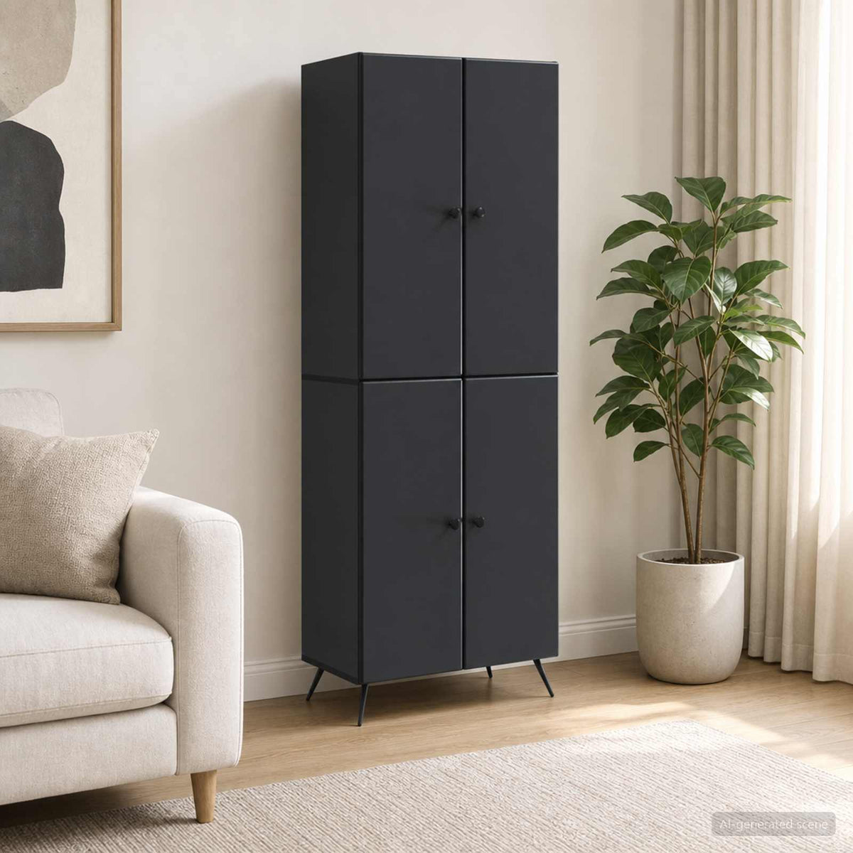 Kastenset 2 pcs Zwart Bewerkt hout is nu te koop bij PeponiXL, paradijselijk wonen!