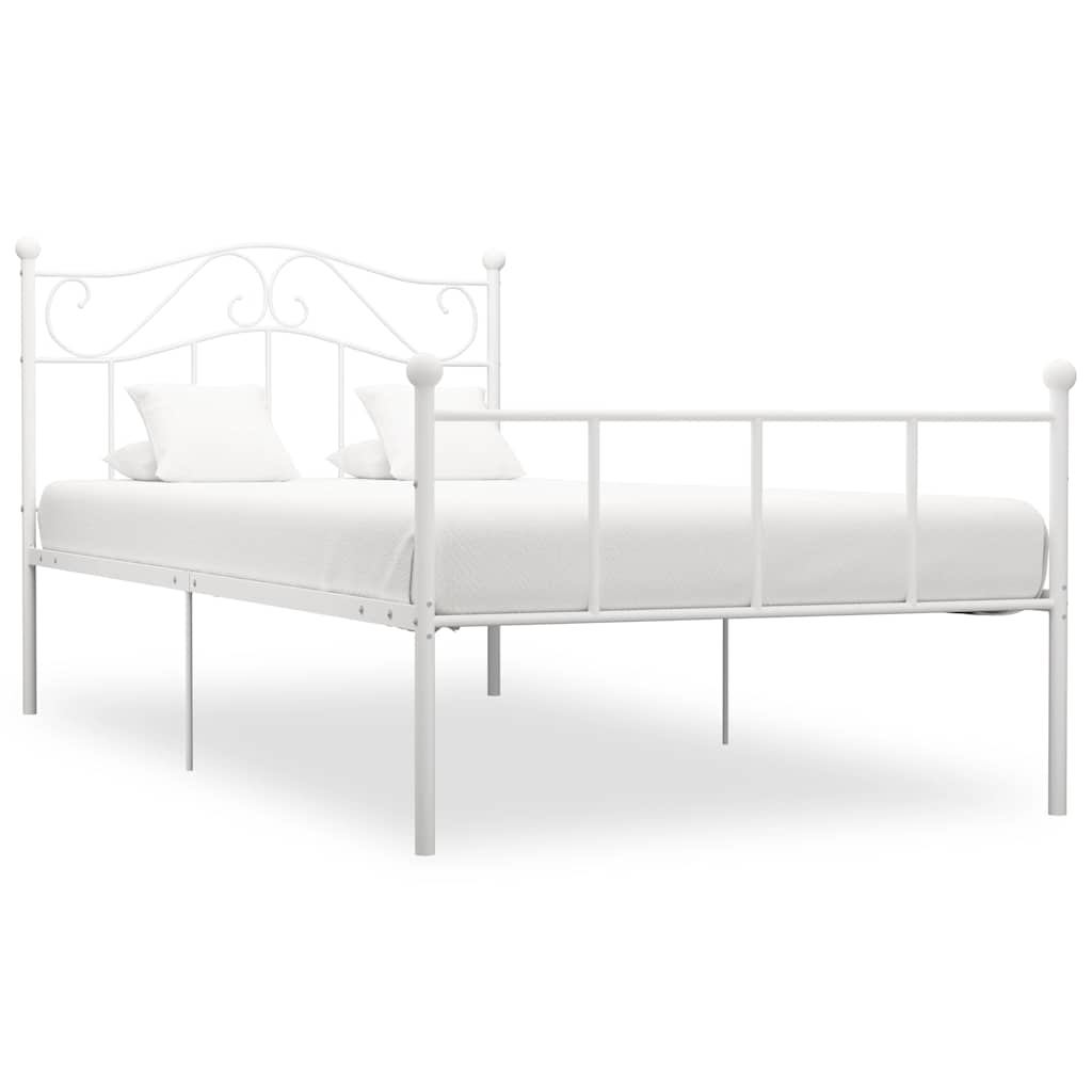 Bedframe metaal wit 90x200 cm is nu te koop bij PeponiXL, paradijselijk wonen!