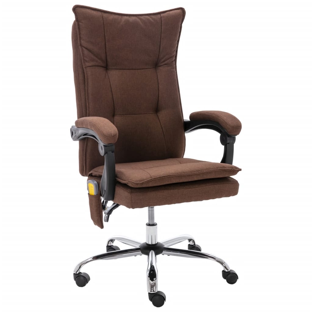 Kantoormassagestoel stof bruin is nu te koop bij PeponiXL, paradijselijk wonen!