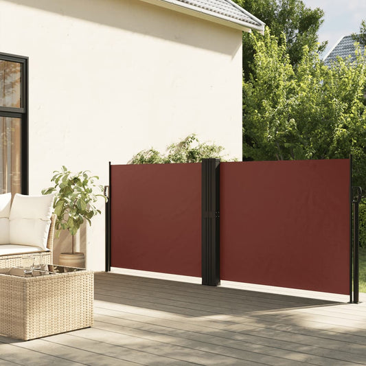 Windscherm uittrekbaar 140x1000 cm bruin is nu te koop bij PeponiXL, paradijselijk wonen!