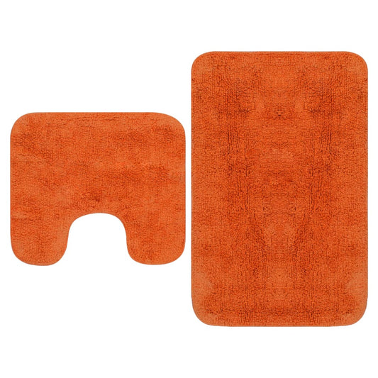 Badmattenset stof oranje 2-delig is nu te koop bij PeponiXL, paradijselijk wonen!