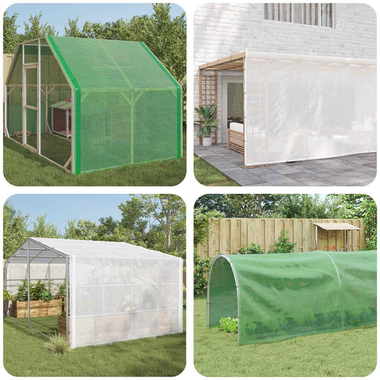 Zeil met Oogjes 2 st Groen 2 x 4 m 260 gsm PE is nu te koop bij PeponiXL, paradijselijk wonen!