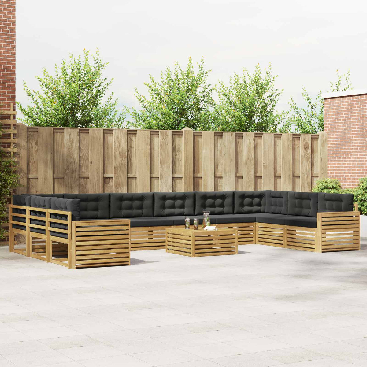 Sofa-Sets Massief Acaciahout is nu te koop bij PeponiXL, paradijselijk wonen!