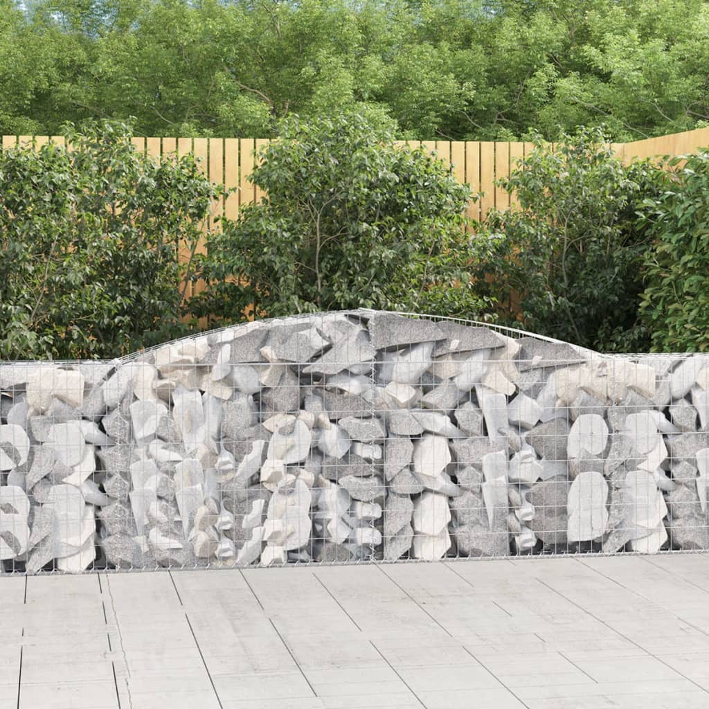 Schanskorven 20 st gewelfd 400x30x100/120 cm ijzer is nu te koop bij PeponiXL, paradijselijk wonen!