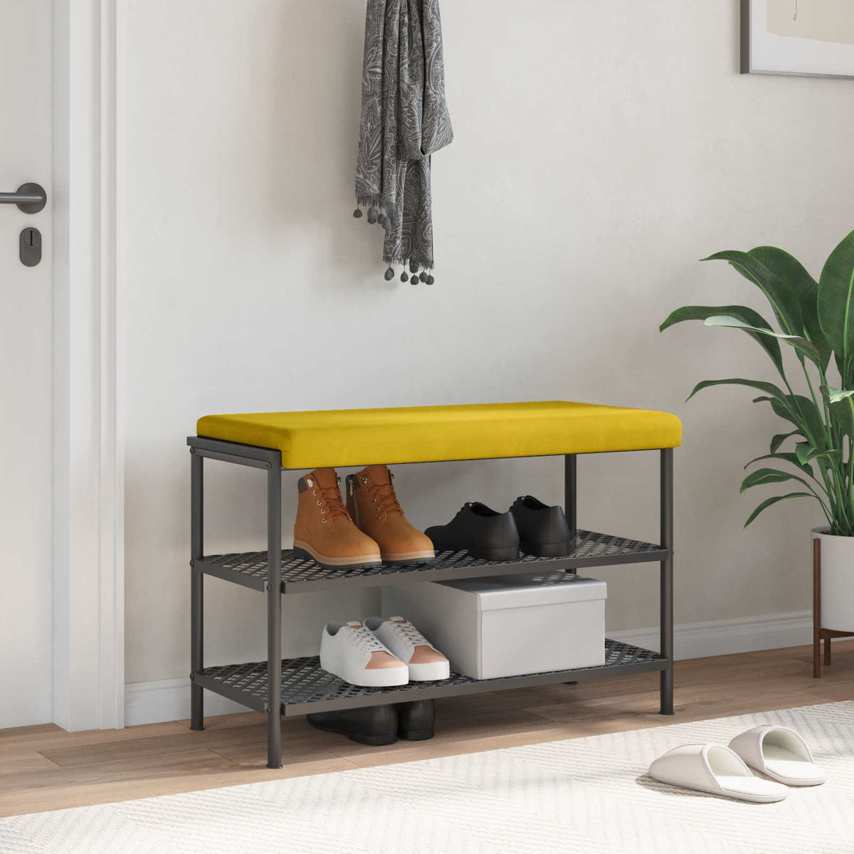 Bankkussen fluweel Geel Diepte 35 cm is nu te koop bij PeponiXL, paradijselijk wonen!