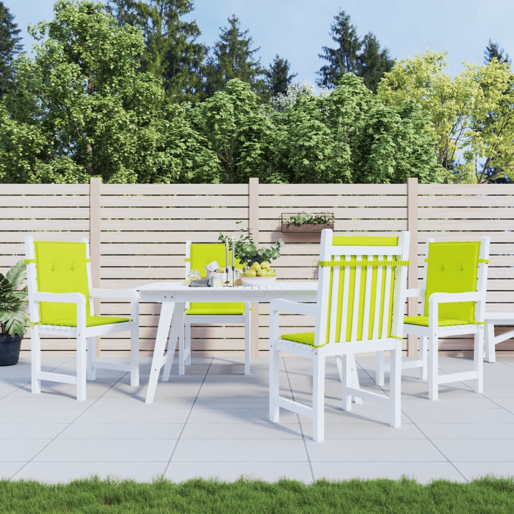 Tuinstoelkussens 4 st 100x50x3 cm oxford stof heldergroen is nu te koop bij PeponiXL, paradijselijk wonen!