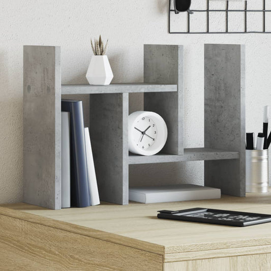 Bureau organiser 34,5x15,5x35,5 cm bewerkt hout betongrijs is nu te koop bij PeponiXL, paradijselijk wonen!
