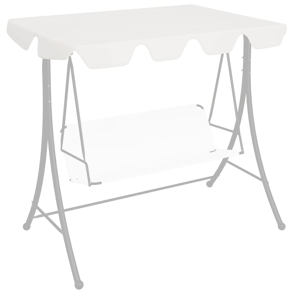 Vervangingsluifel voor schommelbank 188/168x145/110 cm wit is nu te koop bij PeponiXL, paradijselijk wonen!