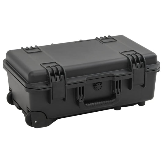 Flightcase draagbaar 55x35x22,5 cm PP zwart is nu te koop bij PeponiXL, paradijselijk wonen!