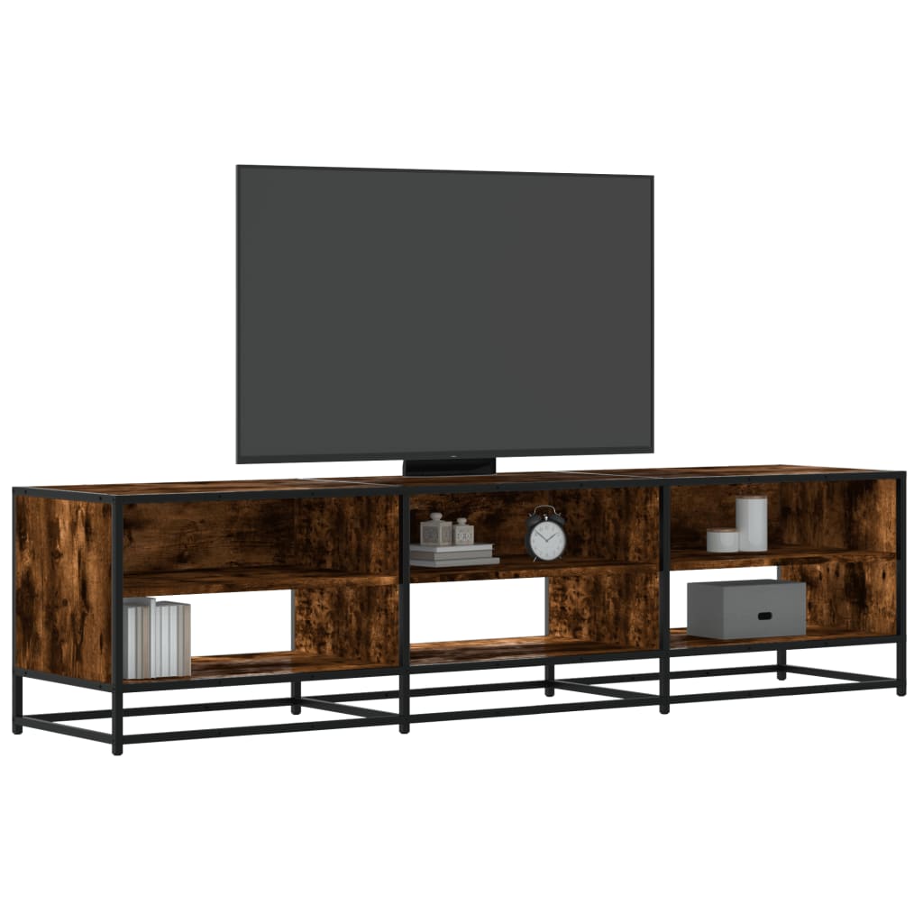 Tv-meubel 180x40x46 cm bewerkt hout gerookt eikenkleurig is nu te koop bij PeponiXL, paradijselijk wonen!