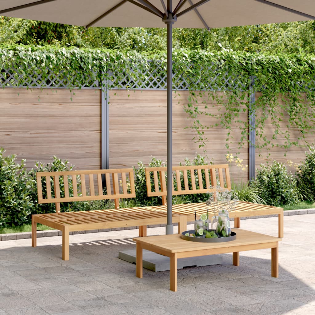 Tuinmiddenbanken 2 st pallet massief acaciahout is nu te koop bij PeponiXL, paradijselijk wonen!