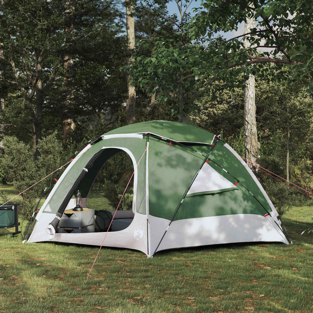 Koepeltent met Verwijderbare Regenkap Groen 4-persoons is nu te koop bij PeponiXL, paradijselijk wonen!