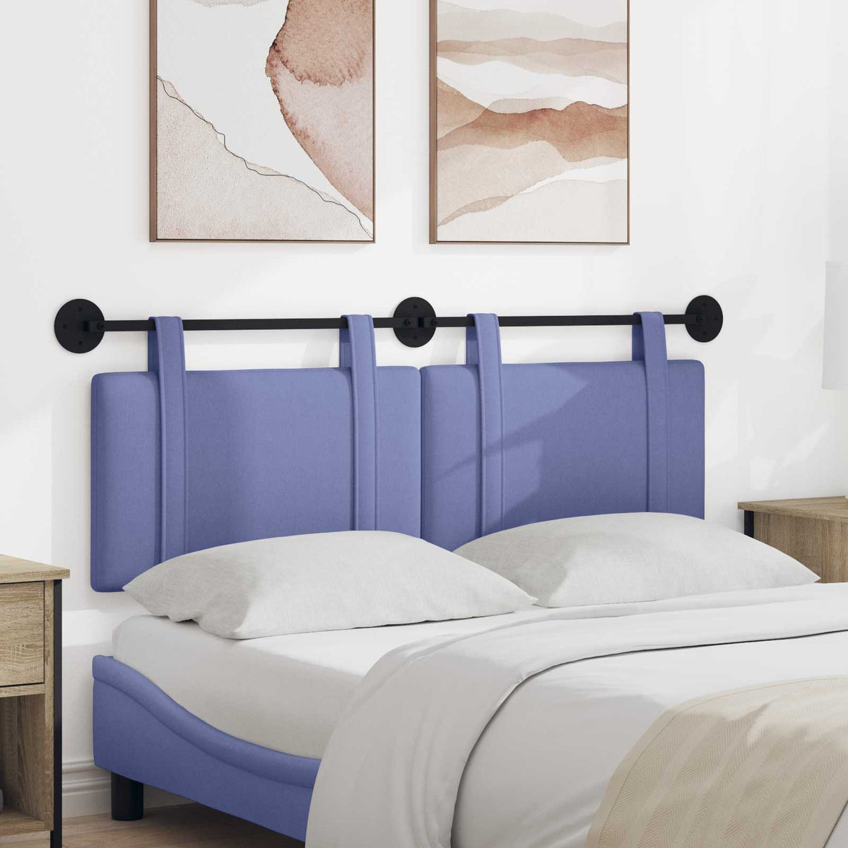 Hangend hoofdbord Jeans Blauw Stof is nu te koop bij PeponiXL, paradijselijk wonen!