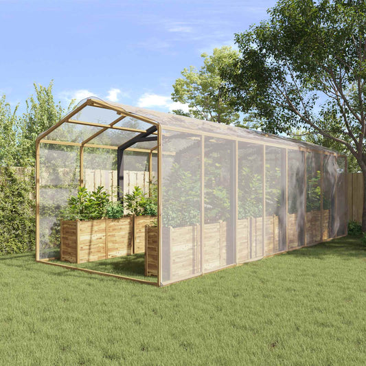 Plantenhoes Doorzichtig 6 x 8 m PE is nu te koop bij PeponiXL, paradijselijk wonen!