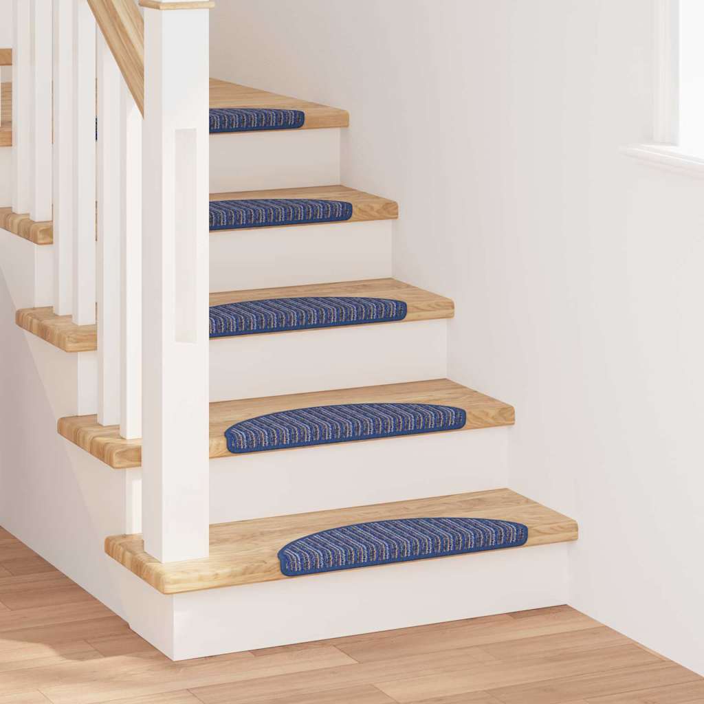 Zelfklevende Trapmatten 15 pcs Blauw 56 x 17 x 3 cm is nu te koop bij PeponiXL, paradijselijk wonen!