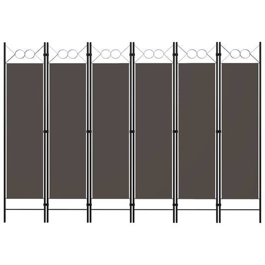 Kamerscherm met 6 panelen 240x180 cm antraciet is nu te koop bij PeponiXL, paradijselijk wonen!