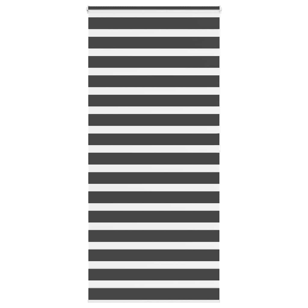 Zebra rolgordijn 95x200 cm stofbreedte 90,9 cm zwart is nu te koop bij PeponiXL, paradijselijk wonen!