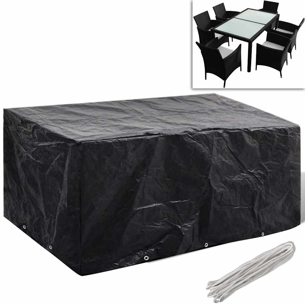 Tuinmeubelhoes met 8 oogjes 240x140x90 cm is nu te koop bij PeponiXL, paradijselijk wonen!