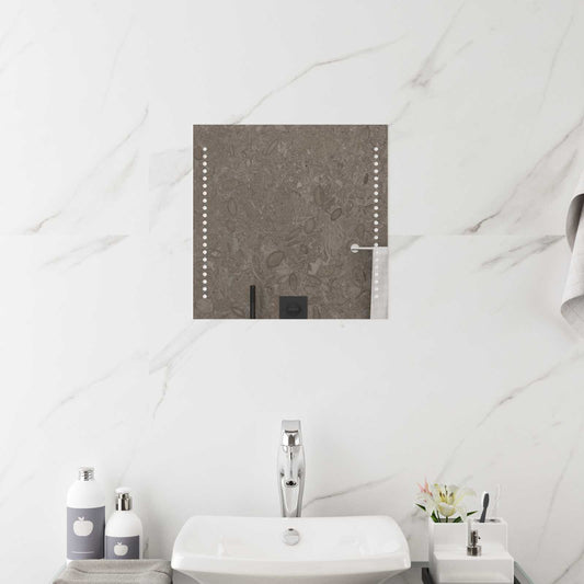 LED Badkamer Spiegel Transparant 40 x 40 cm gehard glas is nu te koop bij PeponiXL, paradijselijk wonen!