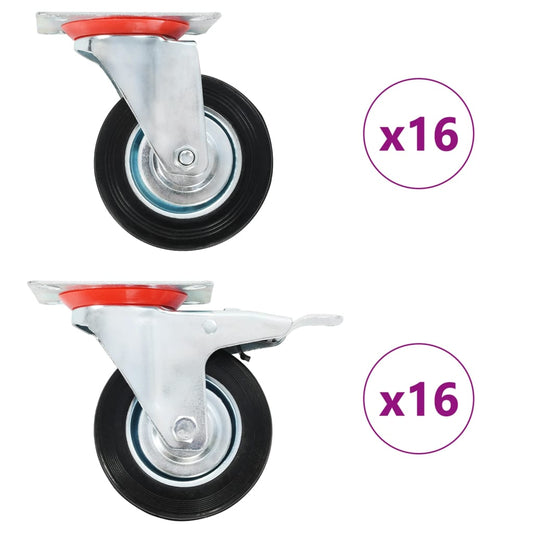 32 st Zwenkwielen 100 mm is nu te koop bij PeponiXL, paradijselijk wonen!