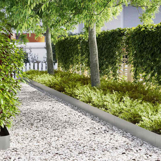 Tuinrand 10 pcs Zilver 100 x 0.05 x 20 cm Gegalvaniseerd staal is nu te koop bij PeponiXL, paradijselijk wonen!