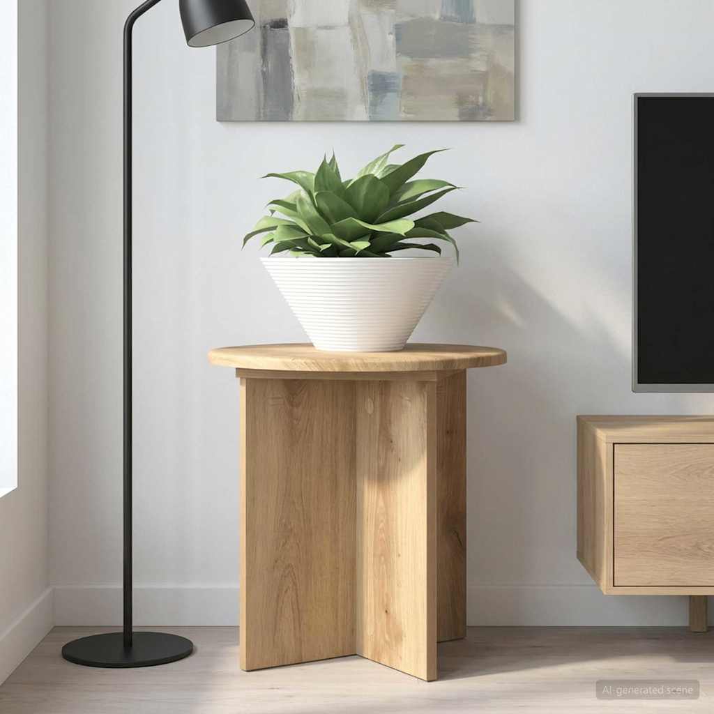 Plantenstandaard 2 pcs Artisanaal eiken 40 x 40 x 40 cm is nu te koop bij PeponiXL, paradijselijk wonen!