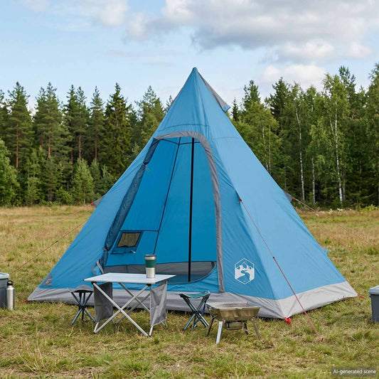 3-persoons Blauw 185T Polyester met PU Coating is nu te koop bij PeponiXL, paradijselijk wonen!