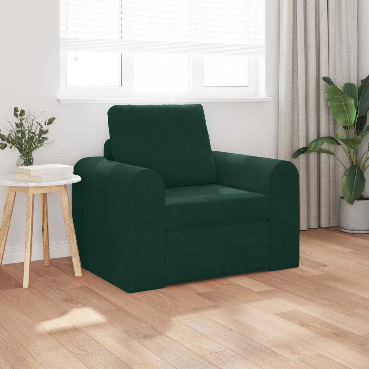 Slaapbank Donkergroen 98 x 71 x 83 cm Fluweel is nu te koop bij PeponiXL, paradijselijk wonen!