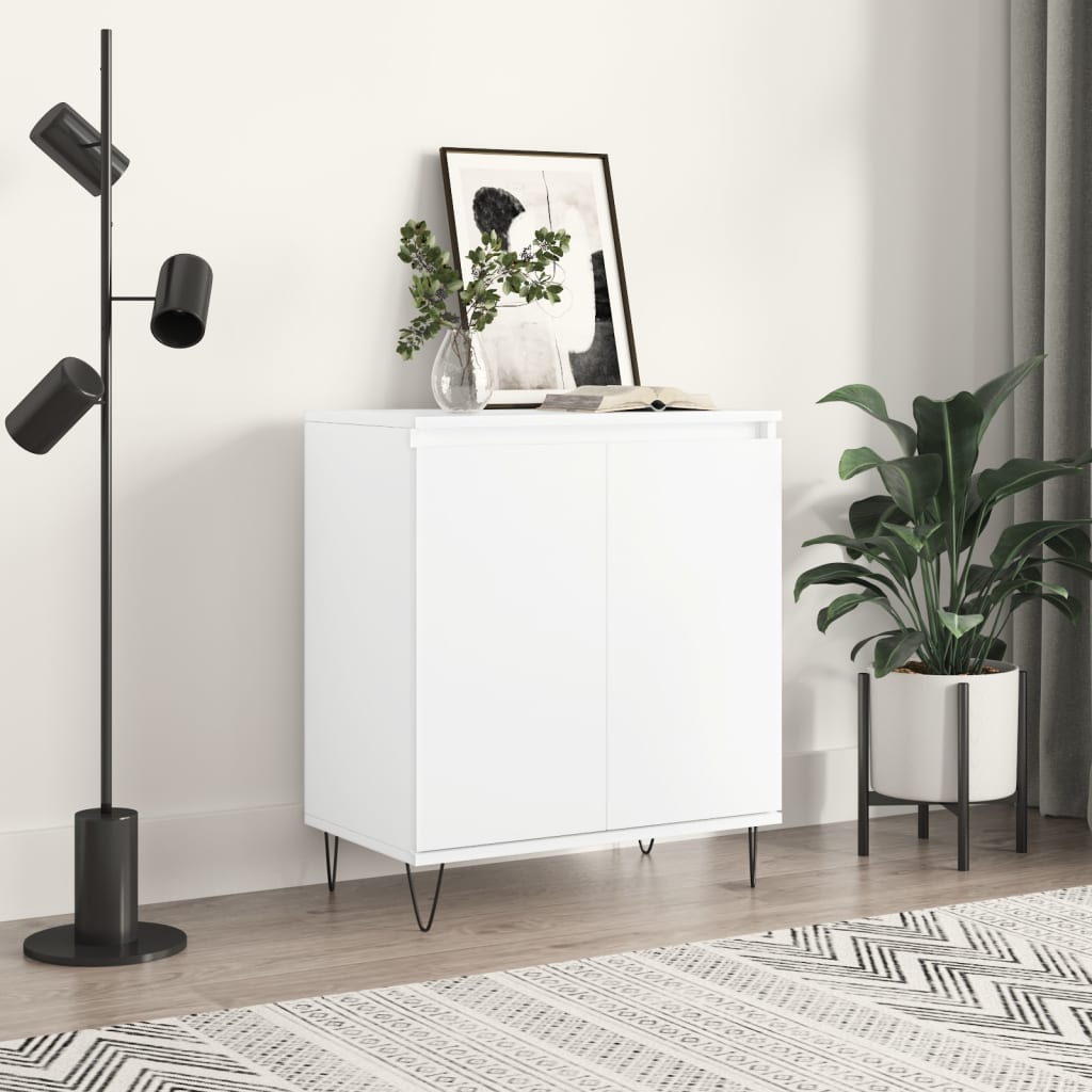 Dressoir 60x35x70 cm bewerkt hout wit is nu te koop bij PeponiXL, paradijselijk wonen!