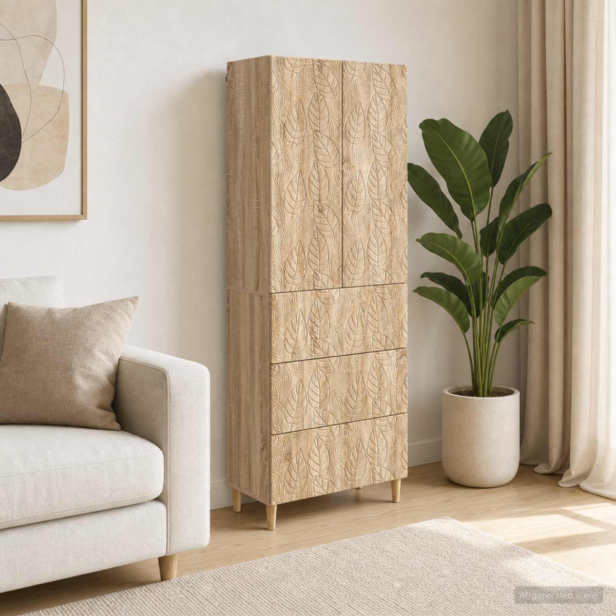 Kastenset 2 pcs Sonoma Eiken 66 x 34,5 x 90 cm Bewerkt hout is nu te koop bij PeponiXL, paradijselijk wonen!