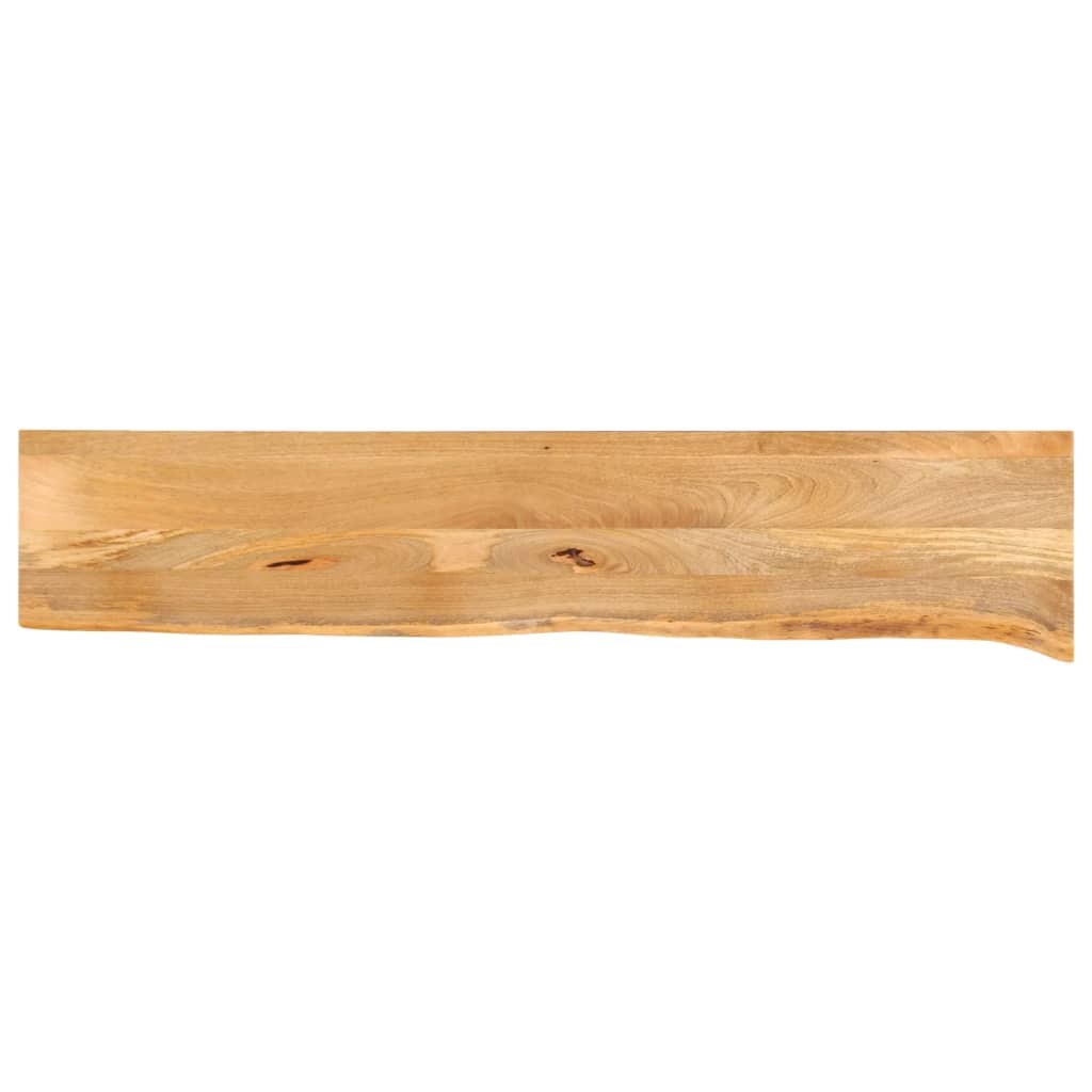 Tafelblad met natuurlijke rand 140x30x3,8 cm massief mangohout is nu te koop bij PeponiXL, paradijselijk wonen!