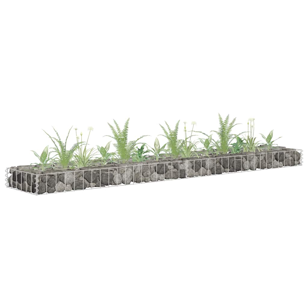 Gabion plantenbak verhoogd 180x30x10 cm gegalvaniseerd staal is nu te koop bij PeponiXL, paradijselijk wonen!
