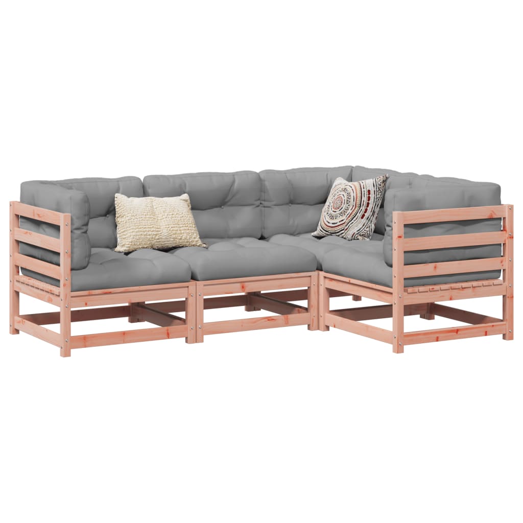 4-delige Loungeset massief douglas vurenhout is nu te koop bij PeponiXL, paradijselijk wonen!