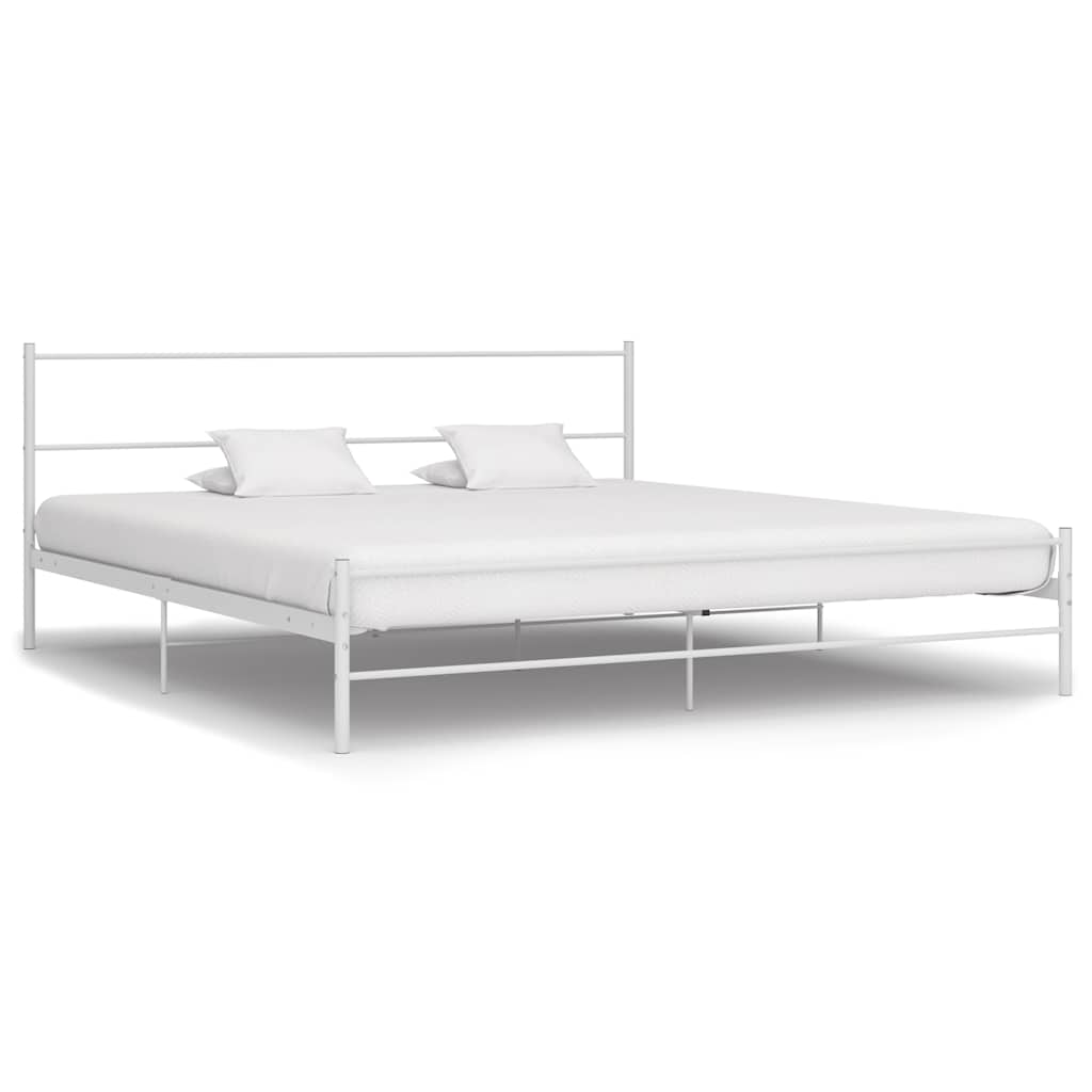 Bedframe metaal wit 160x200 cm is nu te koop bij PeponiXL, paradijselijk wonen!