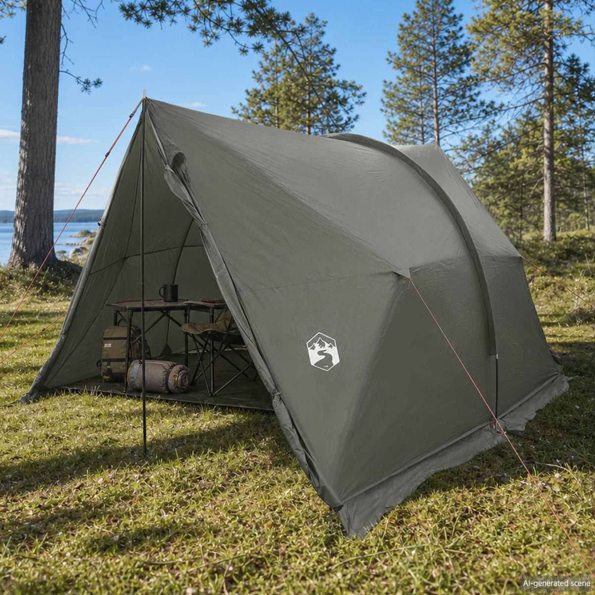 Waterdichte Tent Legergroen 185T Polyester met PU Coating is nu te koop bij PeponiXL, paradijselijk wonen!