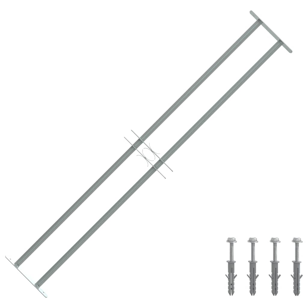 Raamroosters 1000-1500 mm Gegalvaniseerd staal Zilverkleurig is nu te koop bij PeponiXL, paradijselijk wonen!