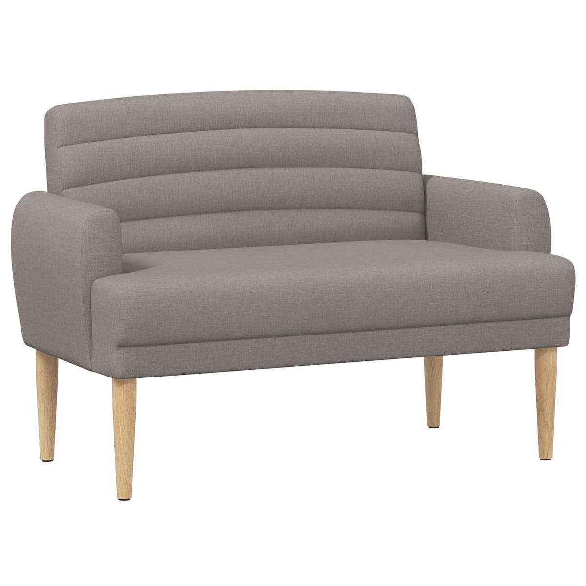 Loungebank met knopencomfort Taupe 116 x 67 x 80 cm Stof is nu te koop bij PeponiXL, paradijselijk wonen!