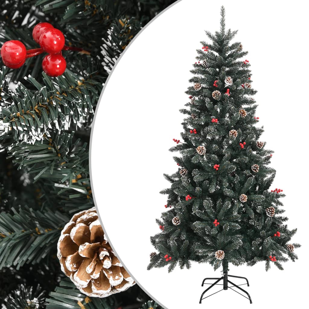 Kunstkerstboom met standaard 180 cm PVC groen is nu te koop bij PeponiXL, paradijselijk wonen!