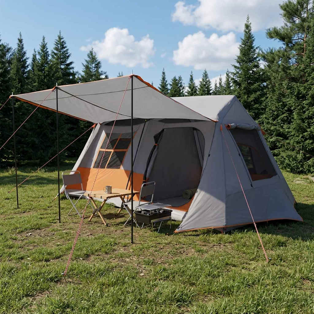 Tunneltent Grijs en Oranje 400 x 278 x 182 cm is nu te koop bij PeponiXL, paradijselijk wonen!