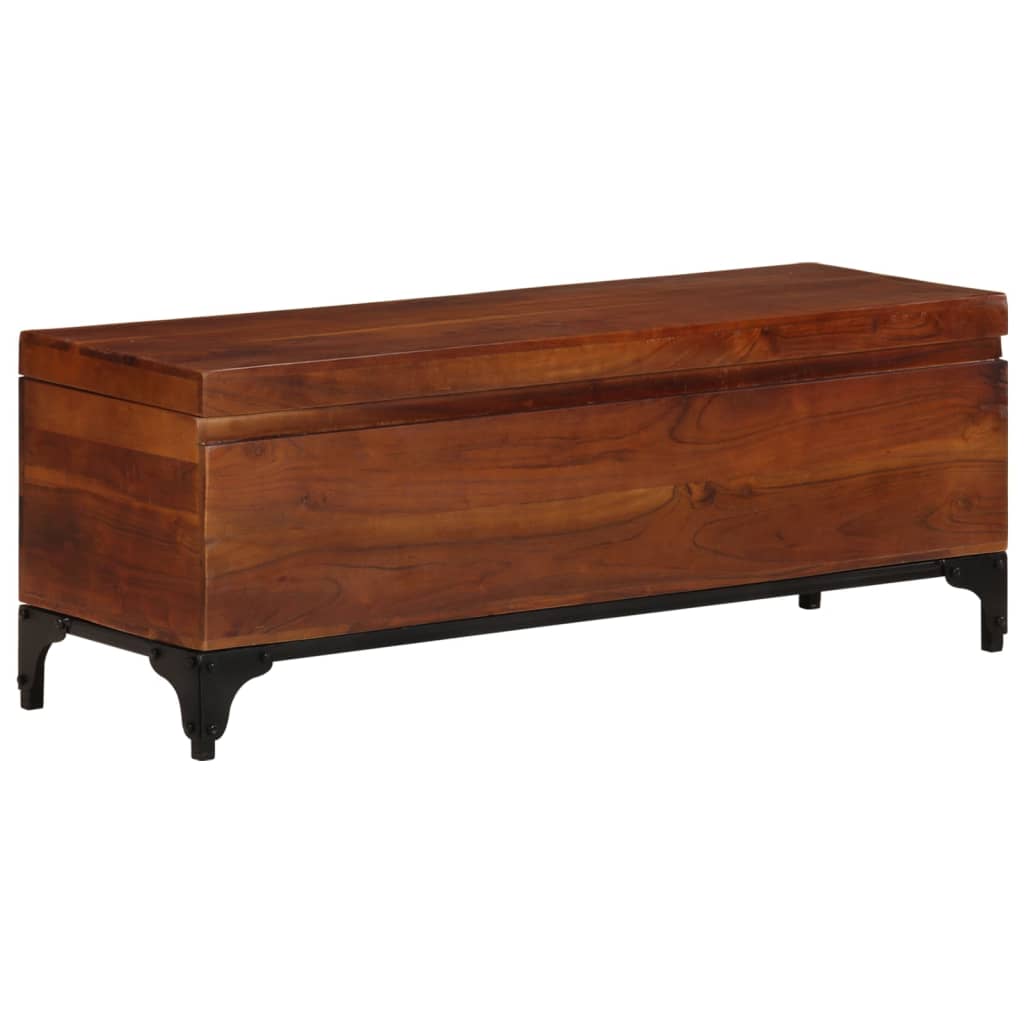 Opbergkist 110x35x41 cm massief acaciahout is nu te koop bij PeponiXL, paradijselijk wonen!