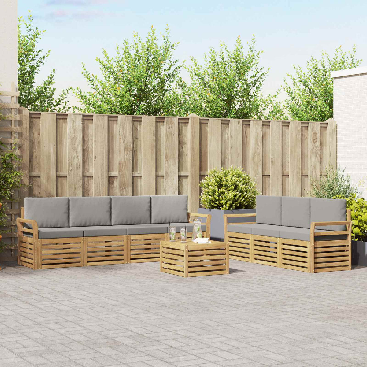 Sofa-Sets Massief Acaciahout is nu te koop bij PeponiXL, paradijselijk wonen!