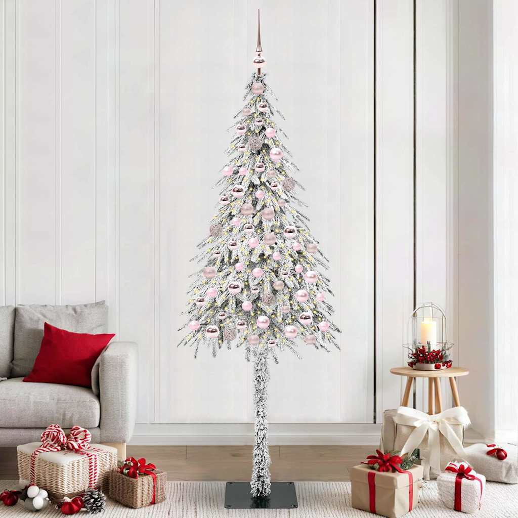 Kerstboom met 300 LED met standaard Wit 210 cm PE en staal is nu te koop bij PeponiXL, paradijselijk wonen!