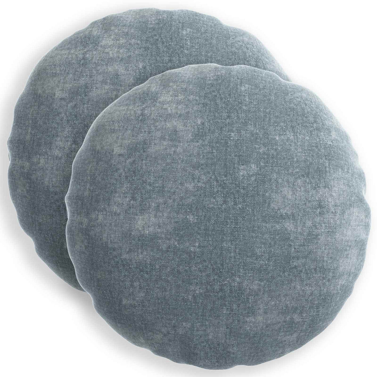 Kussensloop 2 st HEERLEN Lichtblauw Ø 40 cm Chenille Stof is nu te koop bij PeponiXL, paradijselijk wonen!