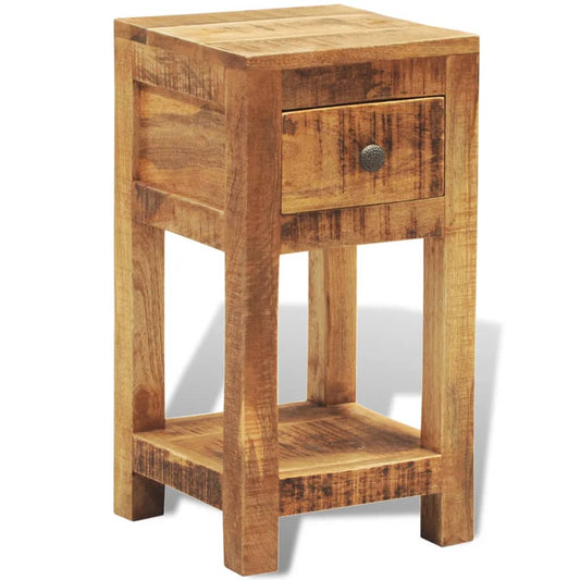 Nachtkastje met 1 lade massief mangohout is nu te koop bij PeponiXL, paradijselijk wonen!