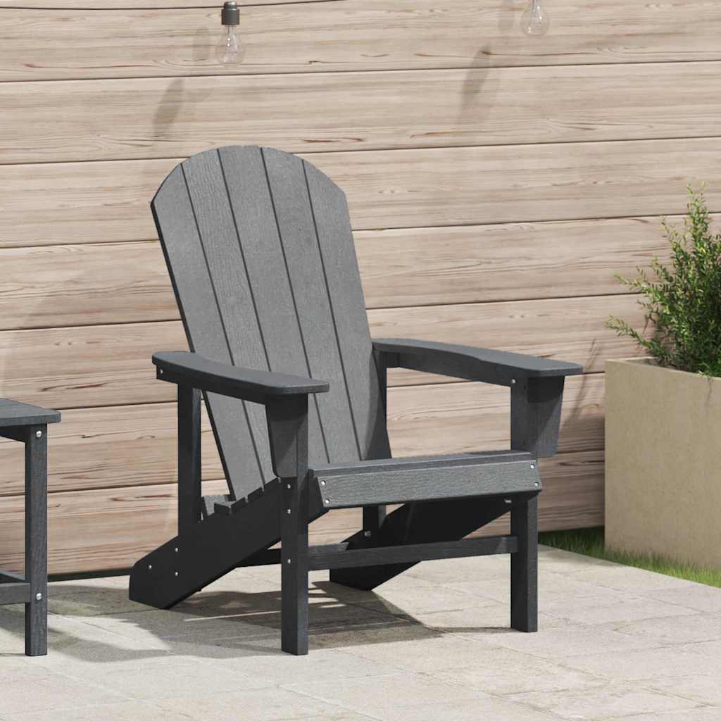 Adirondack-stoel Lichtgrijs 82 x 74 x 92 cm HDPE is nu te koop bij PeponiXL, paradijselijk wonen!