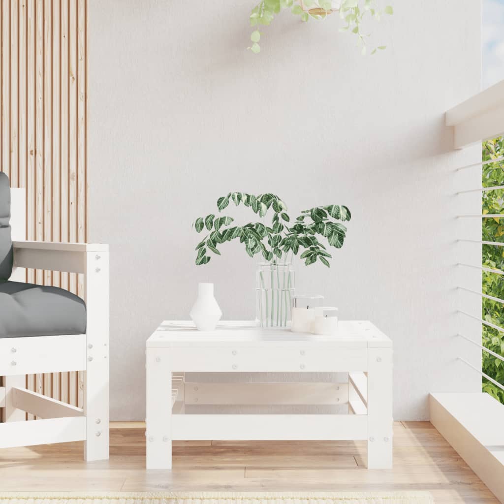 Tuinvoetenbank massief grenenhout wit is nu te koop bij PeponiXL, paradijselijk wonen!
