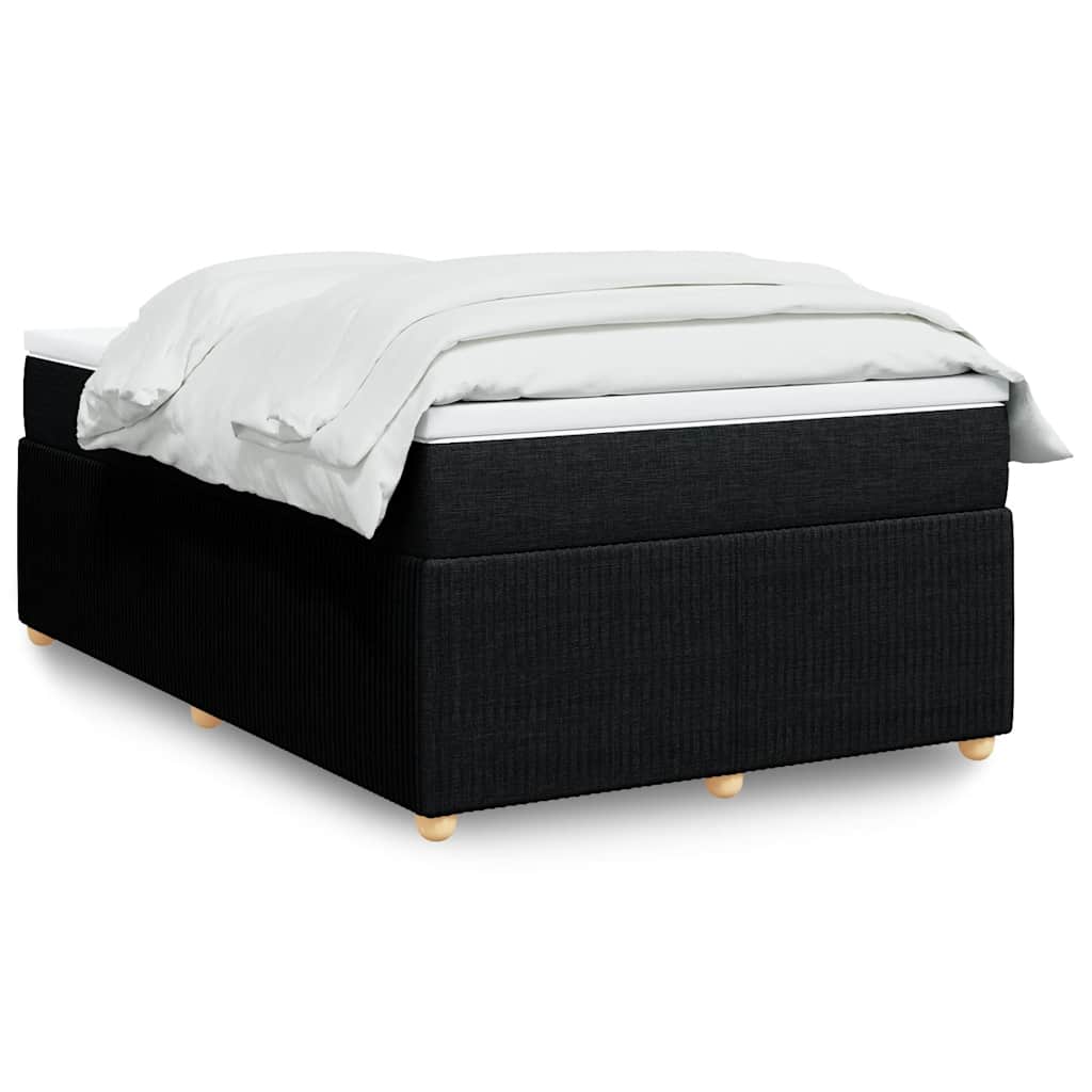 Boxspring met matras stof zwart 120x200 cm is nu te koop bij PeponiXL, paradijselijk wonen!