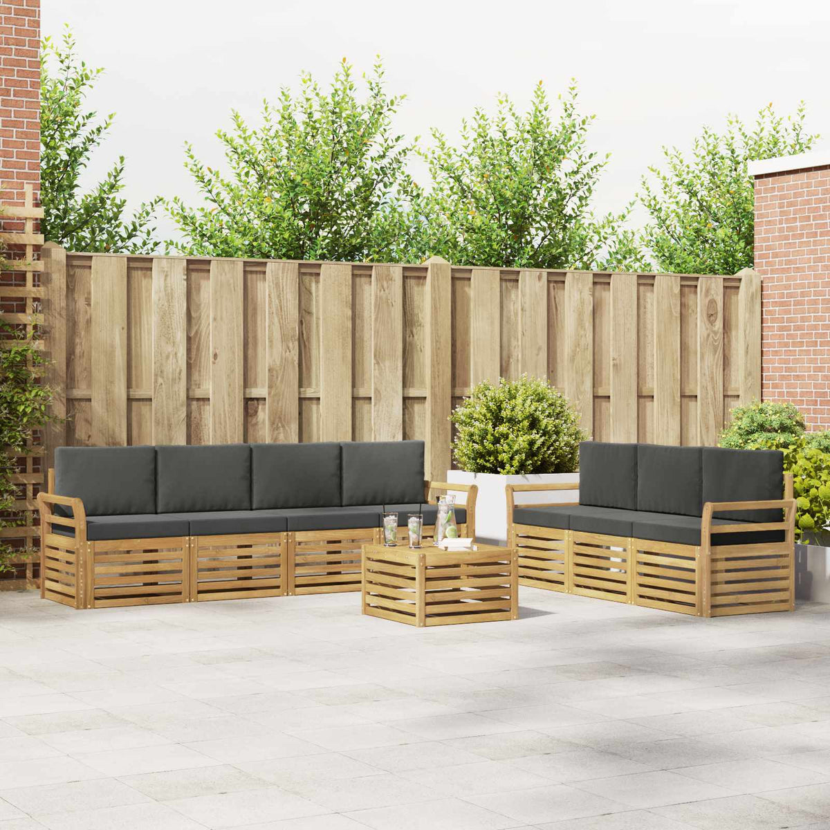 Sofa-Sets Massief Acaciahout is nu te koop bij PeponiXL, paradijselijk wonen!
